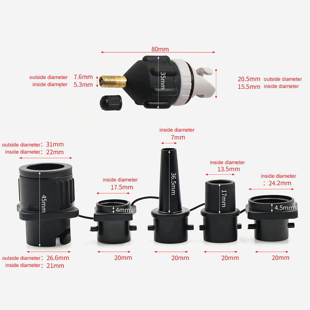 4 in 1 Inflatable Pump Adapter - Float Ball Valve 评论和价格