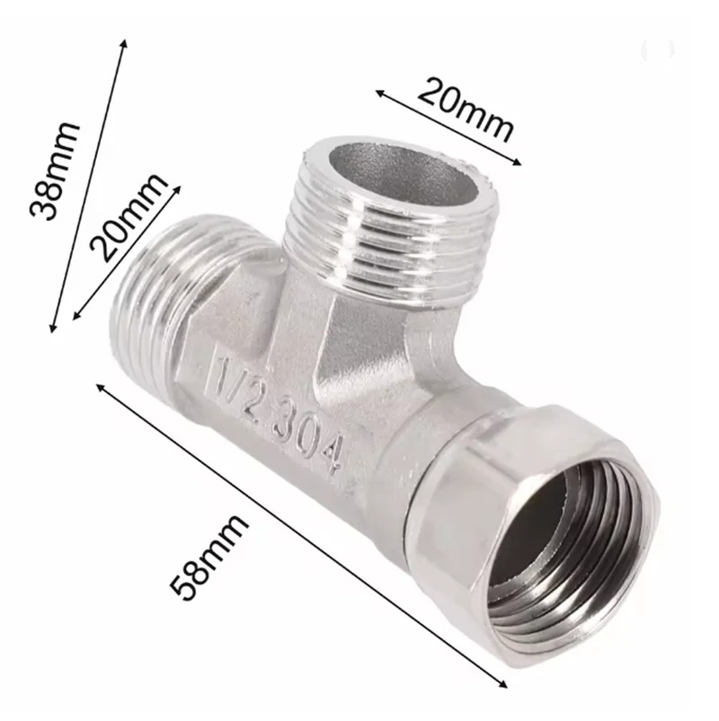 Stainless Steel T Adapter G1/  - Shower Valve Cartridge 评论和价格