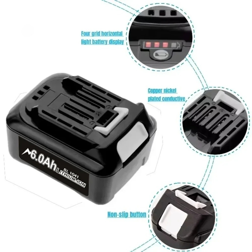 10.8V 12V Max 4.0Ah/6.0Ah Li-i - Makita Drill Hp1640 评论和价格